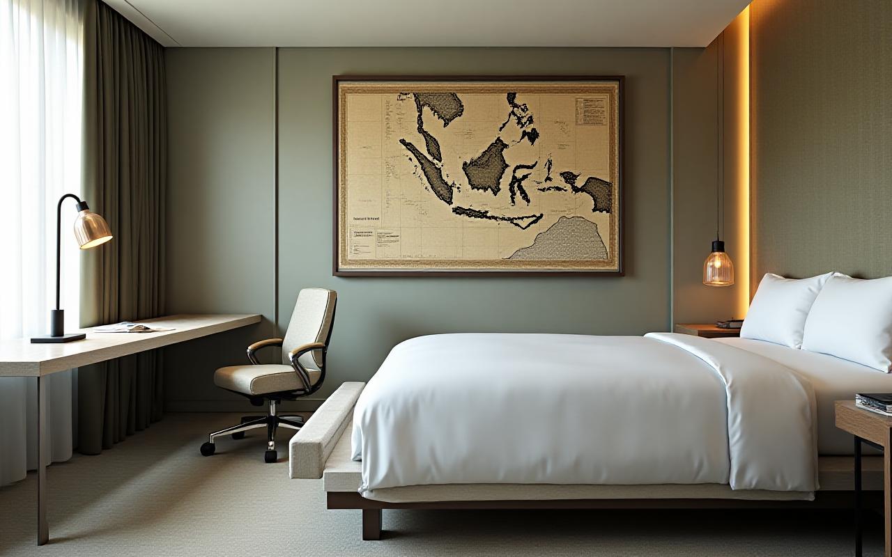 The Meridian Suite workspace and living area